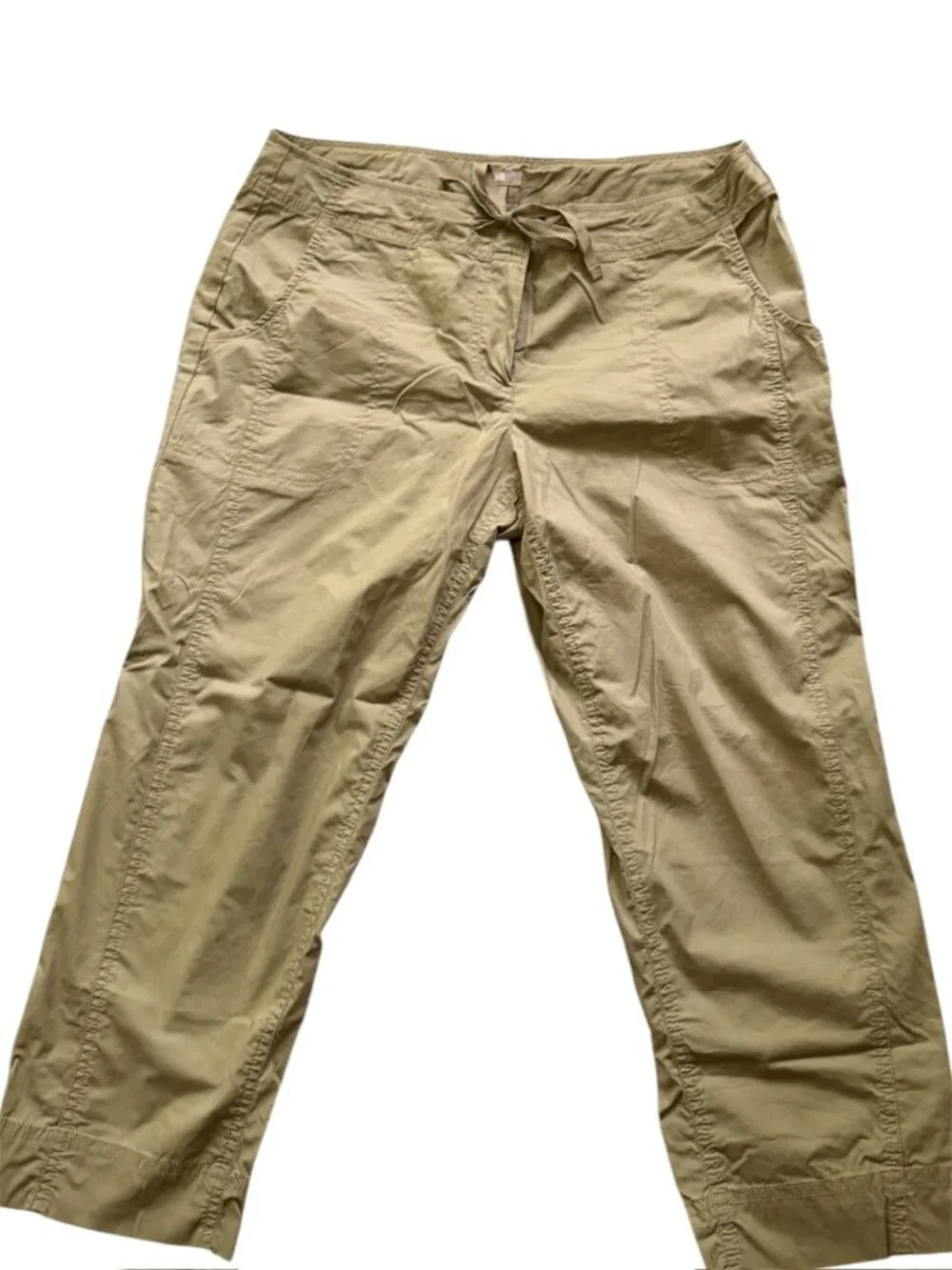 J. Jill Tan Cropped Capri Pants